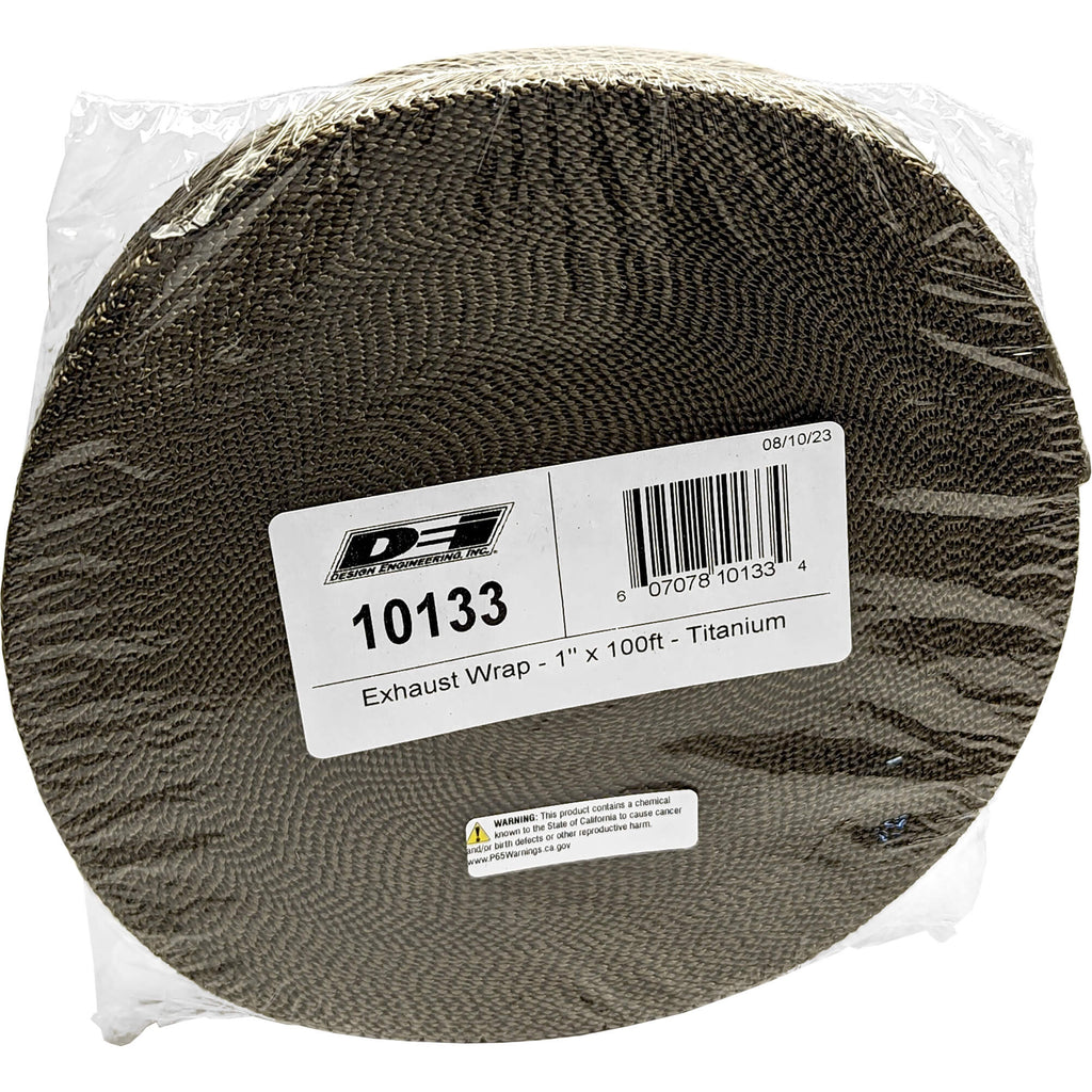 DEI Exhaust Wrap (Titanium, 1in x 100ft) - Angle 2