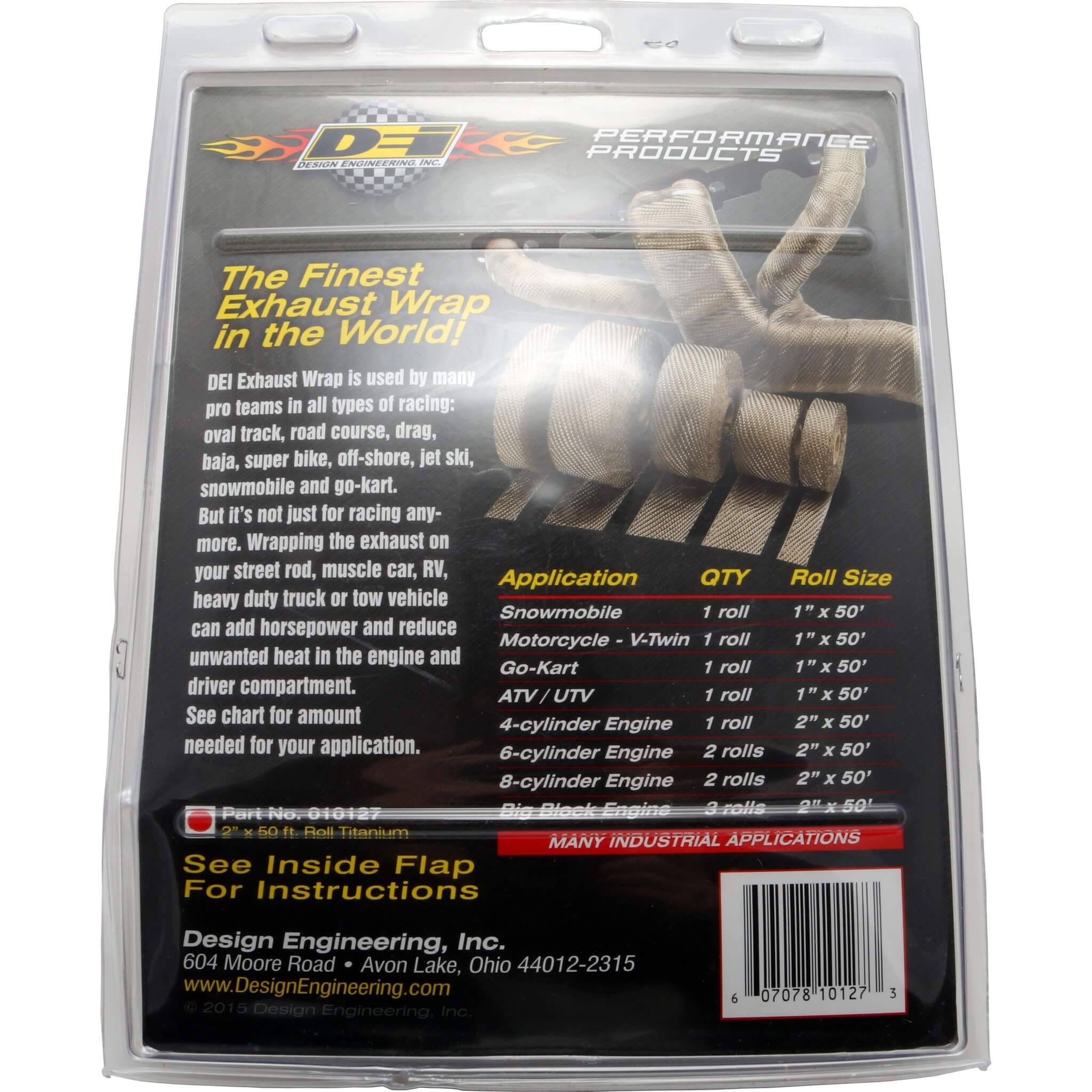 DEI Exhaust Wrap (Titanium, 2in x 50ft)