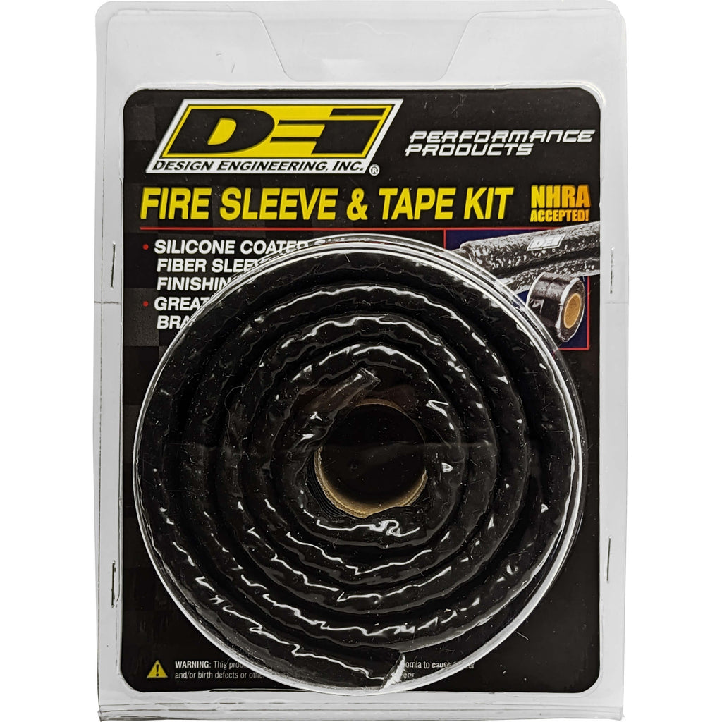 DEI Fire Sleeve & Tape Kit (1in I.D. x 3ft) - Angle 2