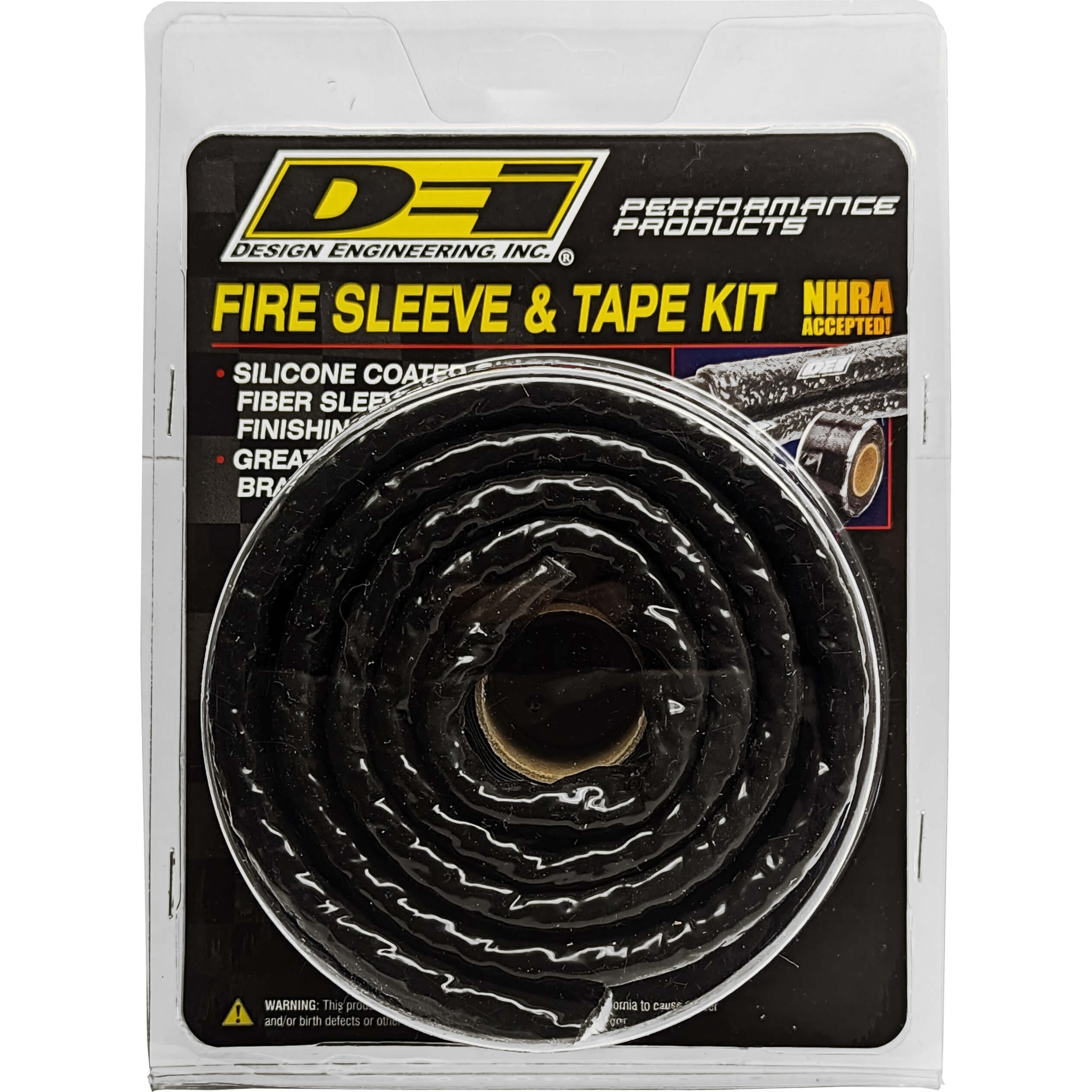 DEI Fire Sleeve & Tape Kit (1in I.D. x 3ft) - Angle 2