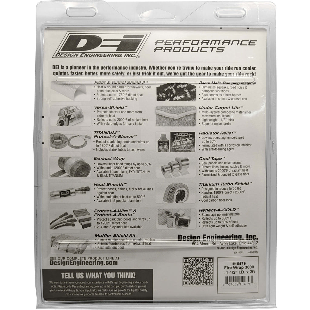 DEI Fire Wrap 3000 (1.5in x 2ft) - Angle 3