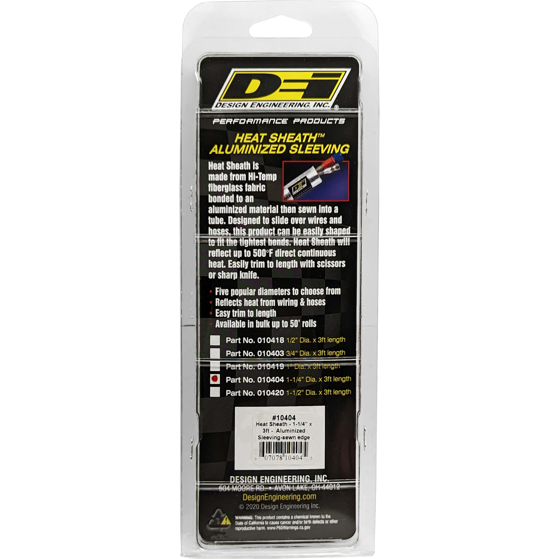 DEI Heat Sheath (1.25in x 3ft) - Angle 3