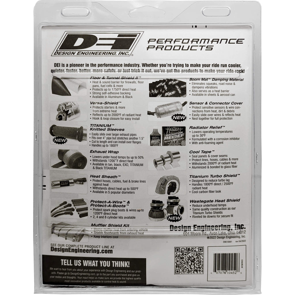 DEI Pipe Shield Kit (Titanium, 3ft Long x 6in Wide) - Angle 3