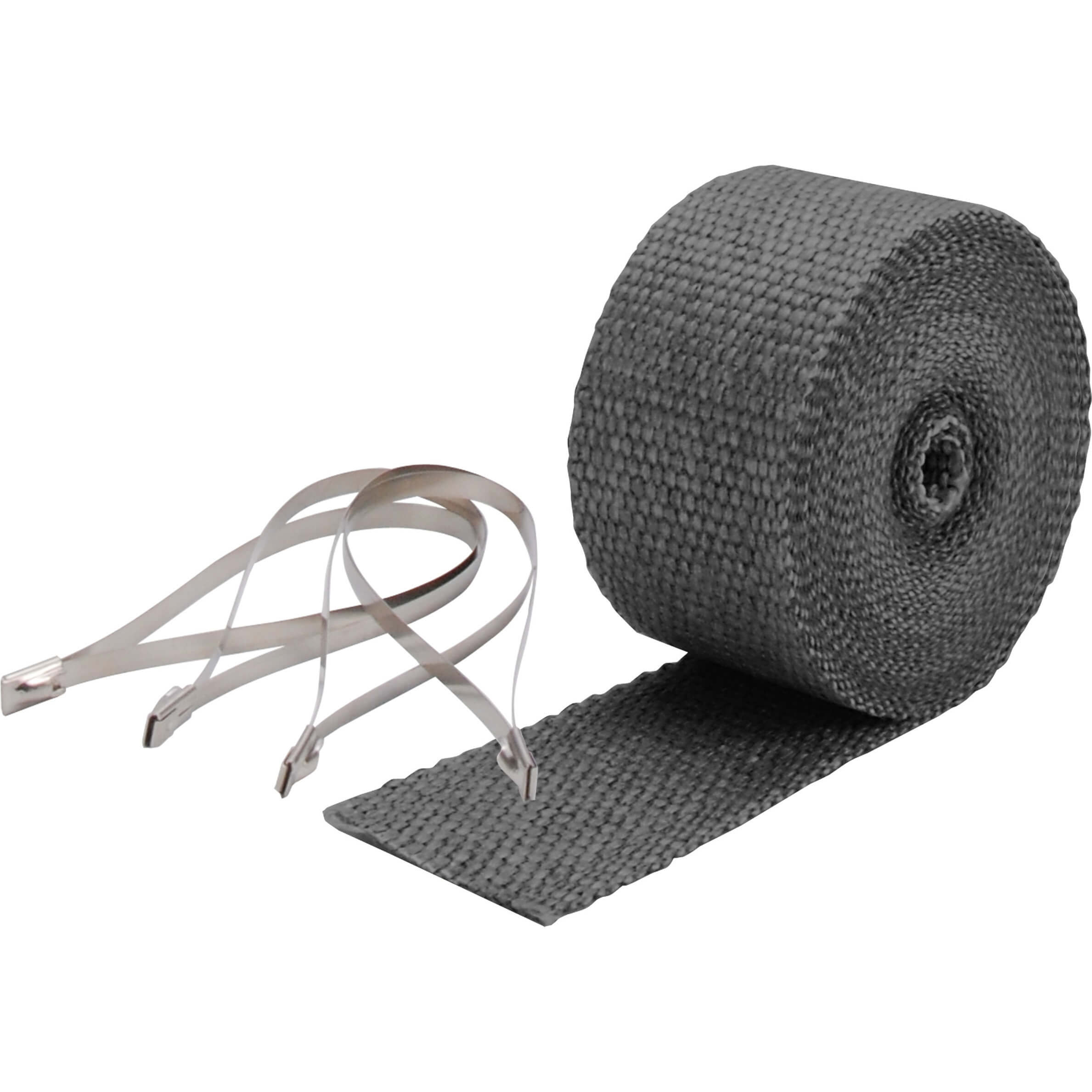 DEI Pipe Wrap Kit (2in x 25ft, Black, w/ Ties)