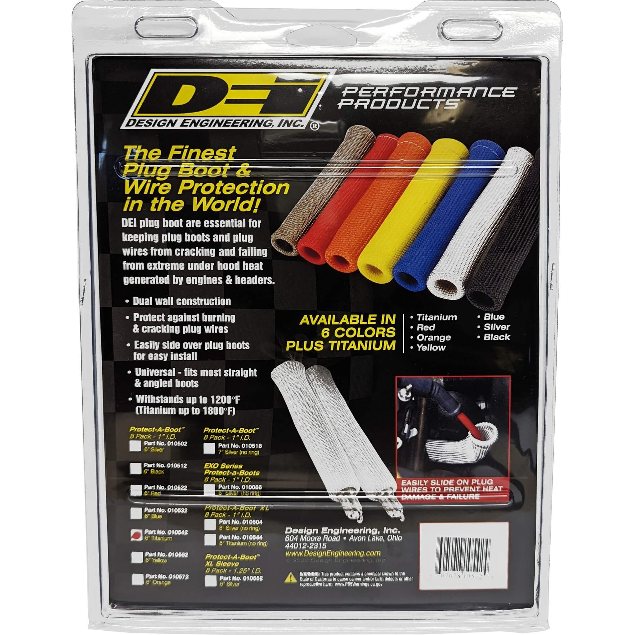 DEI Protect-A-Boot (Titanium, 6in Long, Pack/8) - Angle 3
