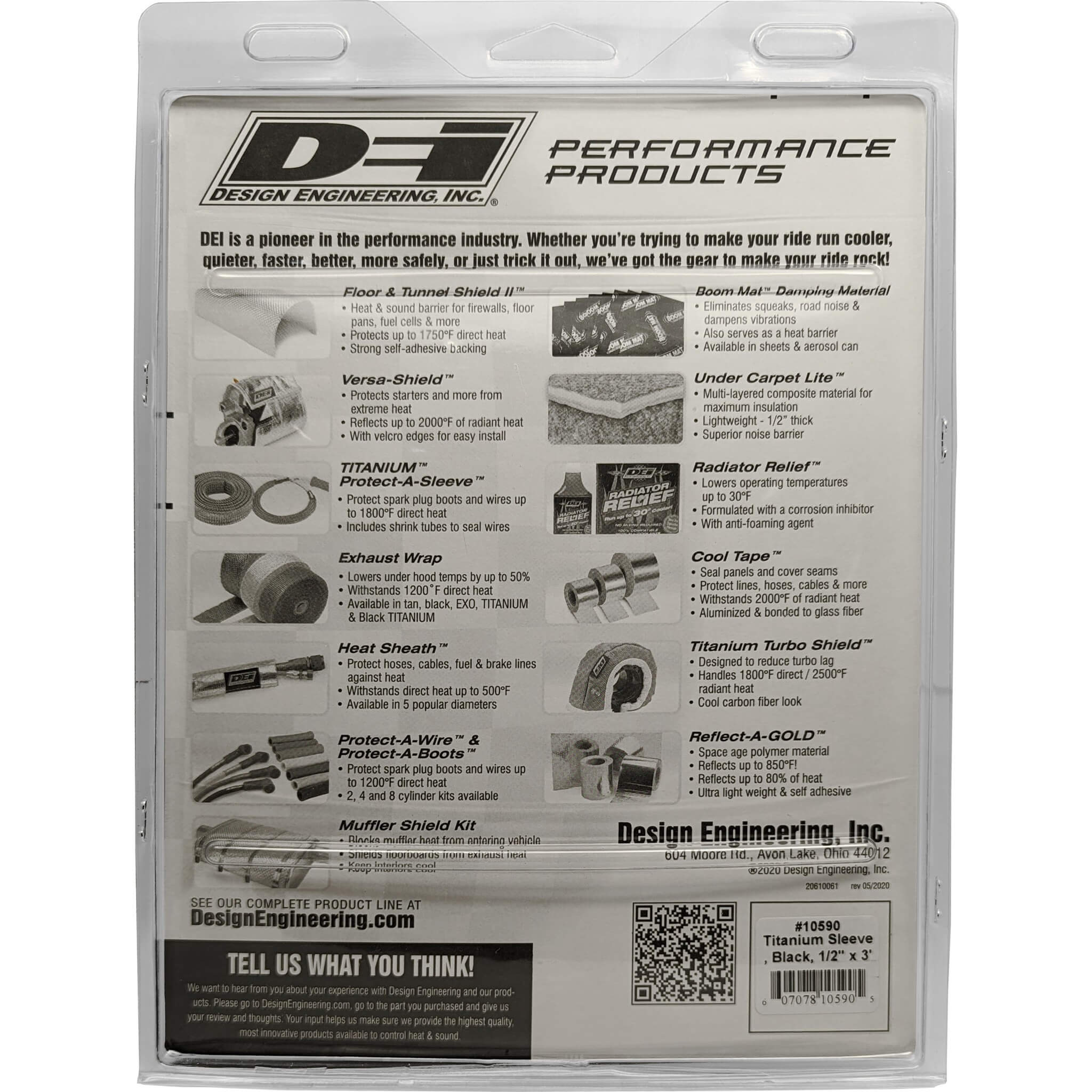 DEI Protect-A-Sleeve (Black Titanium, 1/2in x 3 Ft) - Angle 3