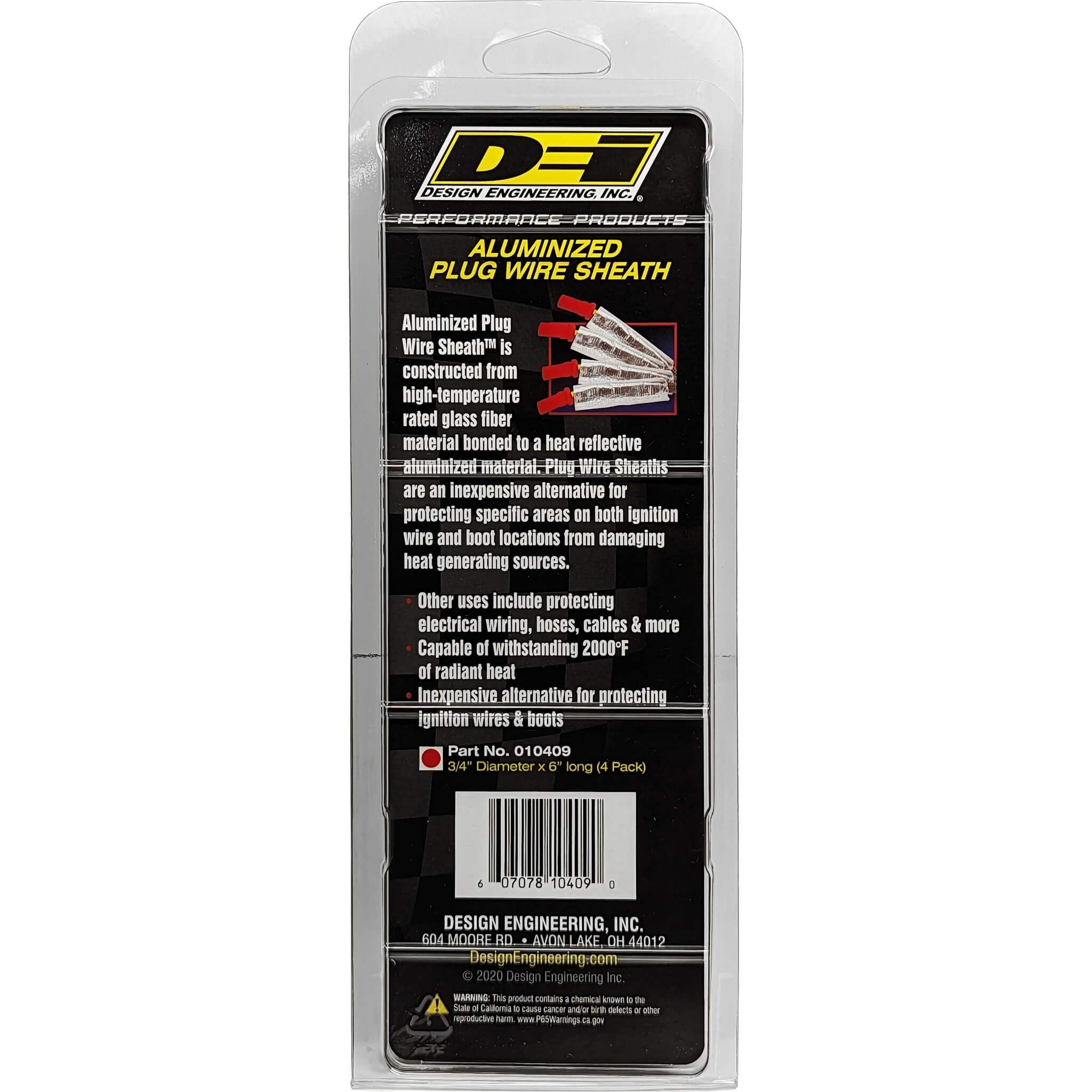 DEI Spark Plug Wire Sheath (Pack/4) - Angle 3