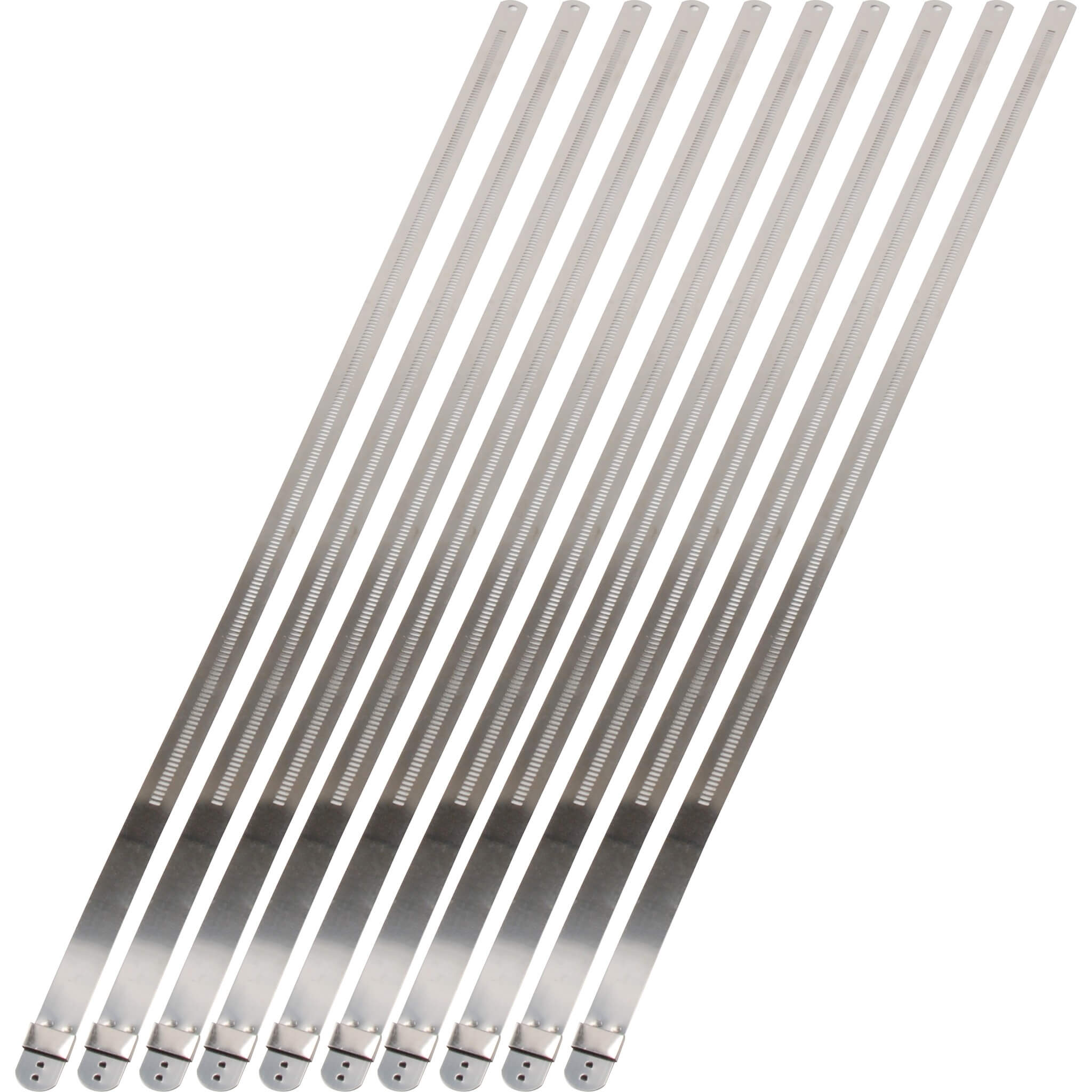 DEI Stainless Steel Positive Lock Ties (12mm x 20in, Pack/10)