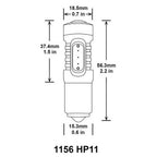 Diode Dynamics 1156 HP11 LED Bulbs (Amber, Pair/2) - Angle 3