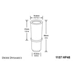 Diode Dynamics 1157 HP48 LED Bulbs (Red, Pair) - Angle 3