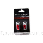 Diode Dynamics 194 HP3 LED License/Sidemarker/C-Light Bulbs (Red, Pair), 2015-2025 WRX & STi - Angle 2