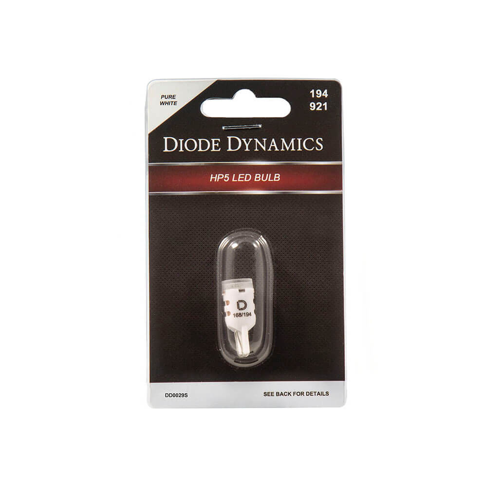 Diode Dynamics 194 HP5 Short LED Bulb (Pure White, Single) - Angle 2