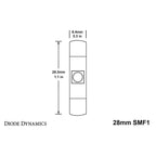Diode Dynamics 28mm SMF1 LED Bulbs (Warm White, Four), 2015-2021 WRX & 2015-2021 STi - Angle 3
