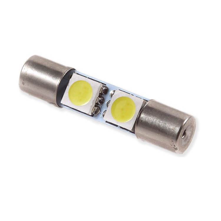 Diode Dynamics 28mm SMF2 LED Vanity Light Bulbs (24 Lumens, Green, Pair), 2015-2025 WRX & 2015-2021 STi