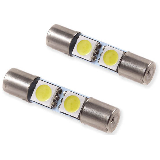Diode Dynamics 28mm SMF2 LED Vanity Light Bulbs (24 Lumens, Warm White, Pair)