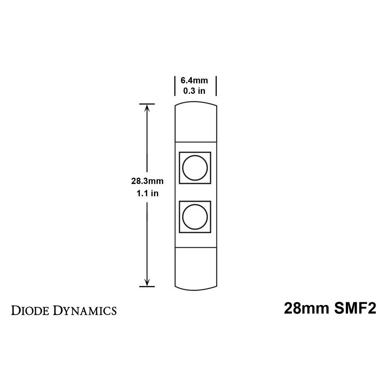 Diode Dynamics 28mm SMF2 LED Vanity Light Bulbs (24 Lumens, White, Pair), 2015-2025 WRX & 2015-2021 STi - Angle 3