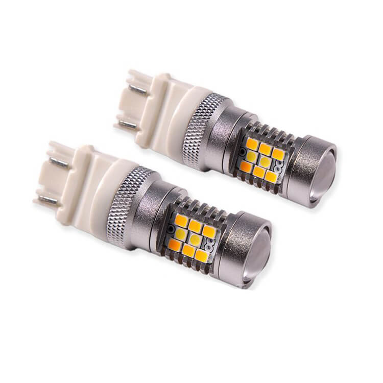 Diode Dynamics 3157 HP24 LED Switchback Turn Signal (Cool White, 410 Lumens, Pair), 2011-2016 Fiesta - Angle 2