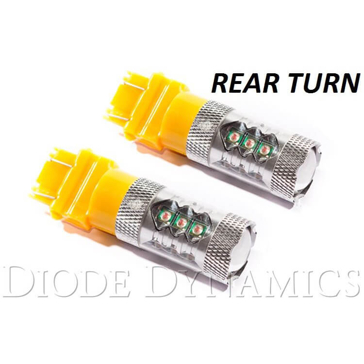 Diode Dynamics 3157 HP48 LED Bulbs (Amber, 280 Lumens, Pair), 2012-2019 Focus & Fiesta