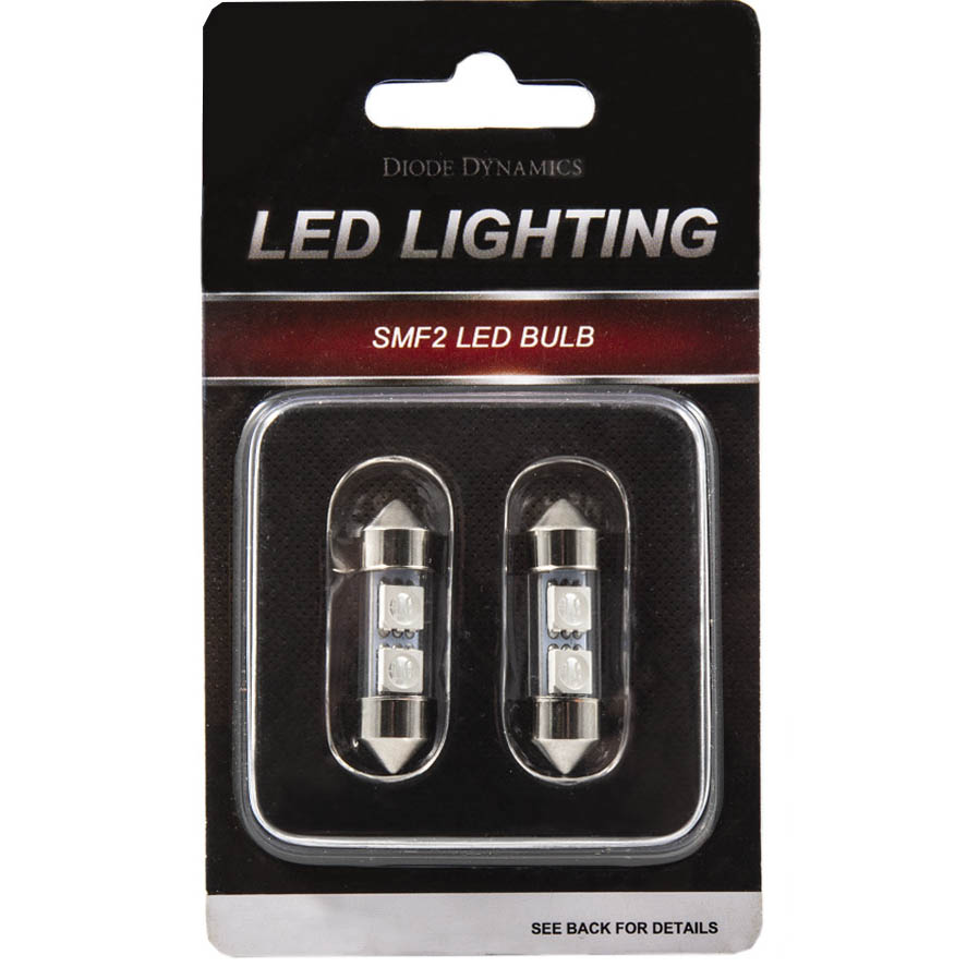 Diode Dynamics 31mm SMF2 LED Map Light Bulbs (24 Lumens, Cool White, Pair), 2015-2025 WRX & STi