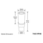 Diode Dynamics 7443 HP48 LED Turn Signal Bulbs (Amber, 280 Lumens, Pair), 2004-2007 WRX - Angle 3