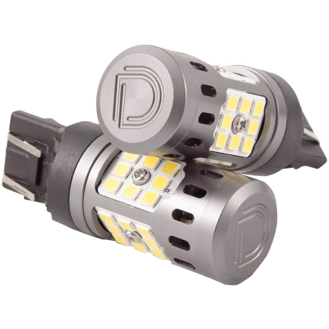 Diode Dynamics 7443 XPR LED Backup Light Bulbs (Cool White, 280 Lumens, Pair), 2002-2014 WRX - Angle 2