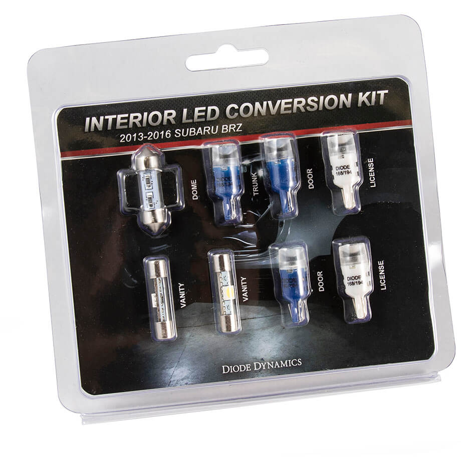 Diode Dynamics Interior LED Bulb Lighting Kit (Stage 1, Blue), 2013-2018 BRZ