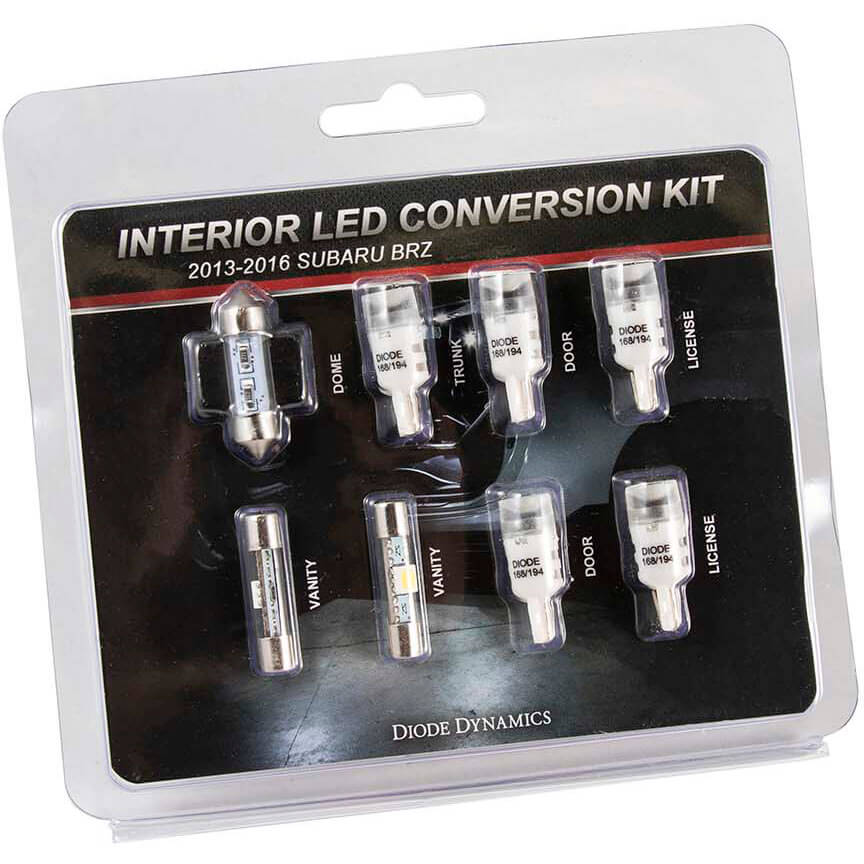 Diode Dynamics Interior LED Bulb Lighting Kit (Stage 1, Cool White), 2013-2018 BRZ