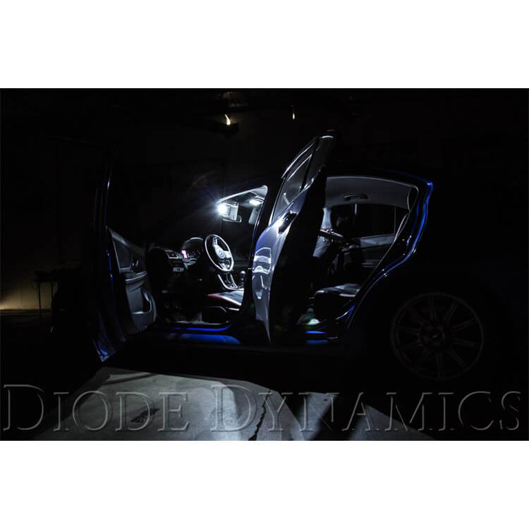 Diode Dynamics Interior LED Bulb Lighting Kit (Stage 1, Cool White), 2015-2025 WRX & 2015-2021 STi - Angle 2
