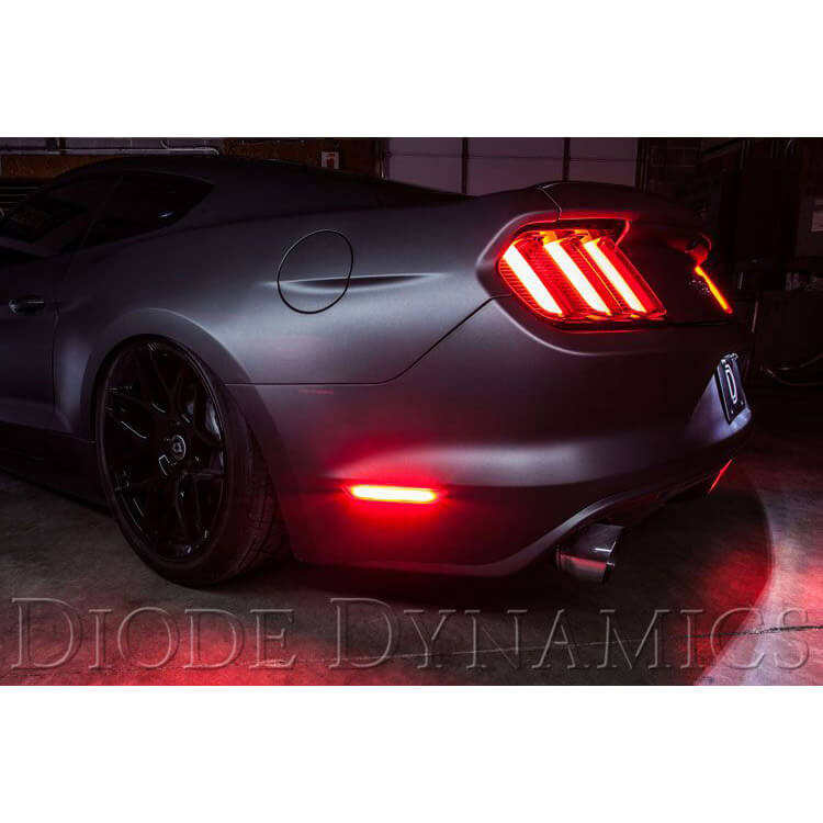 Diode Dynamics LED Side Markers w/ Red Lens, 2015-2021 Mustang - Angle 4