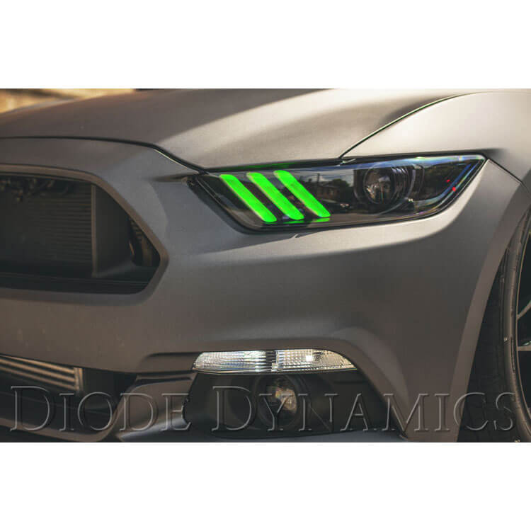 Diode Dynamics RGB Daytime Running Light LED Boards, 2015-2017 Mustang - Angle 3