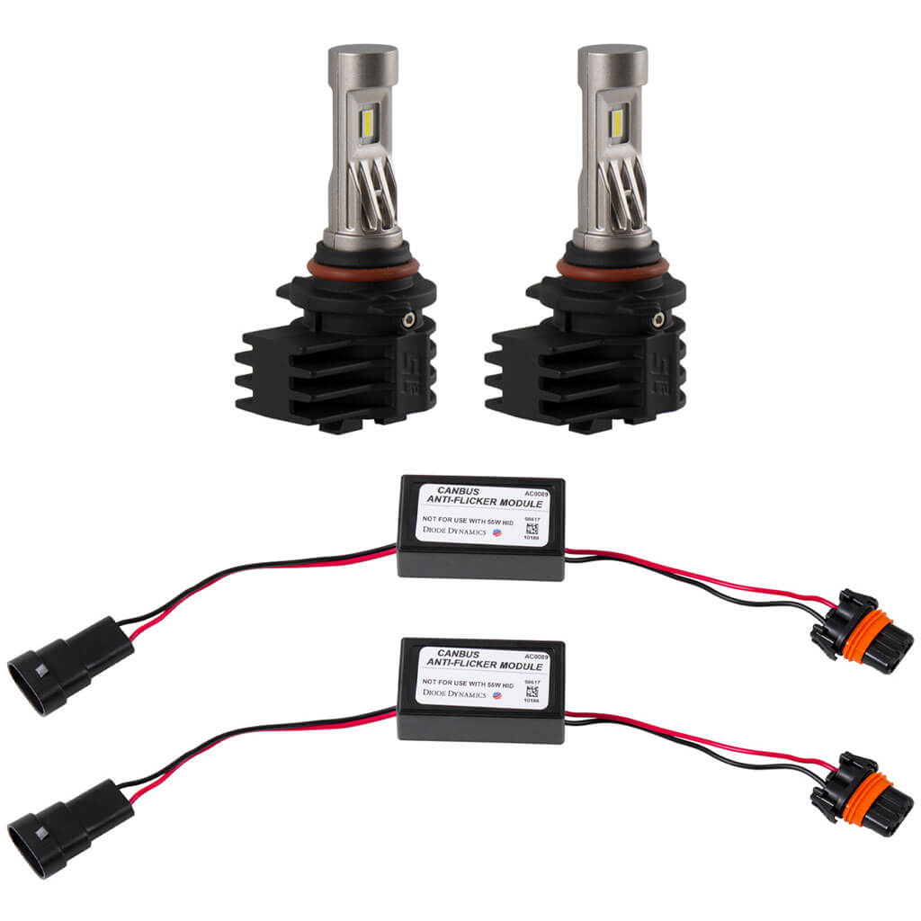 Diode Dynamics SL2 LED Bulbs w/ AntiFlicker Modules (9006/9012, White, Pair/2), 2005-2009 Legacy