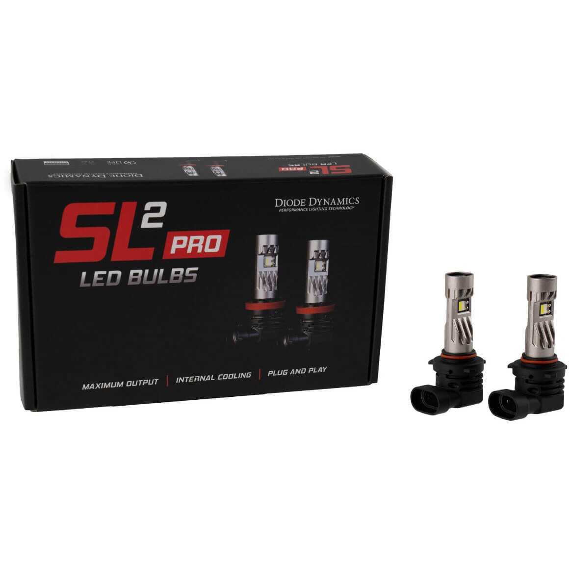 Diode Dynamics SL2 Pro LED Bulbs (9005/9011/H10, White, Pair/2), 2004-2018 WRX - Angle 2