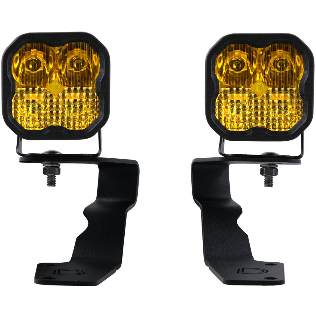 Diode Dynamics SS3 LED Ditch Light Kit Pro (Combo, Yellow), 2015-2021 WRX & 2015-2021 STi