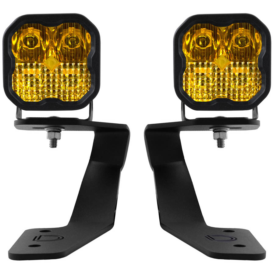 Diode Dynamics SS3 LED Ditch Light Kit Sport (Combo, Yellow), 2022-2025 WRX & 2018-2023 Crosstrek