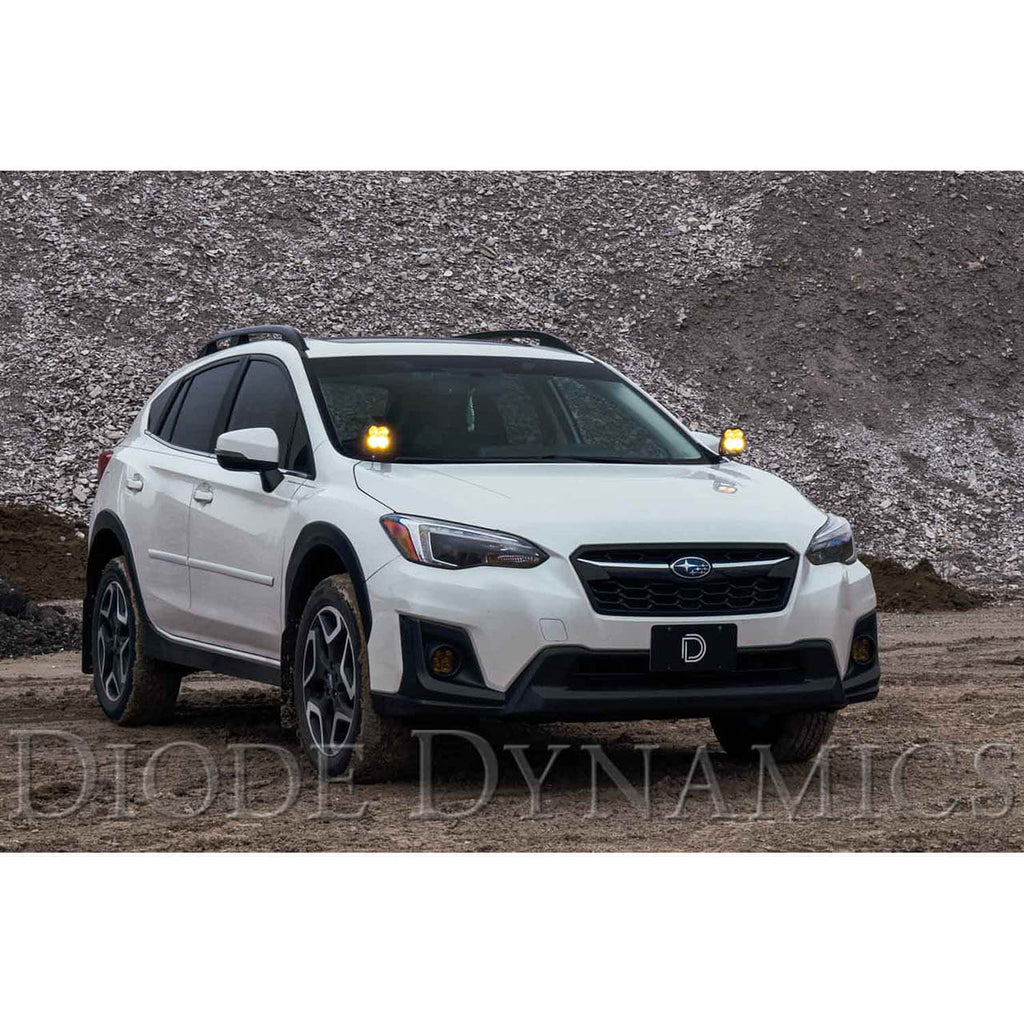Diode Dynamics SS3 LED Ditch Light Kit Sport (Combo, Yellow), 2022-2025 WRX & 2018-2023 Crosstrek - Angle 2