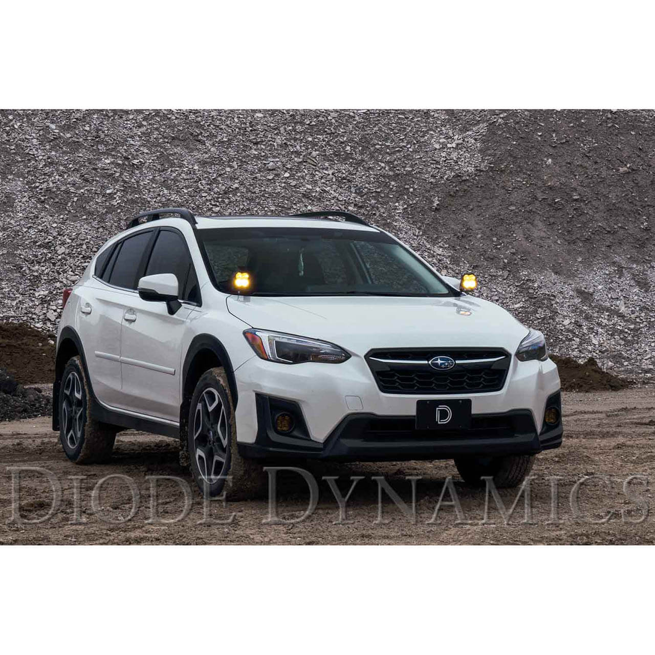 Diode Dynamics SS3 LED Ditch Light Kit Sport (Combo, Yellow), 2022-2025 WRX & 2018-2023 Crosstrek - Angle 2