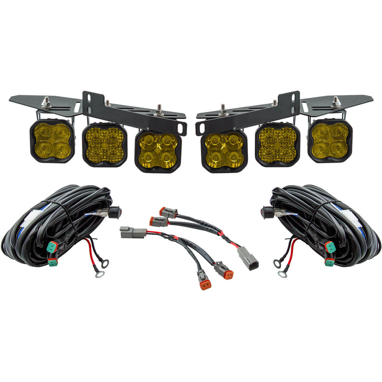 Diode Dynamics SS3 LED Fog Kit Pro (Yellow), 2017-2020 F-150 Raptor
