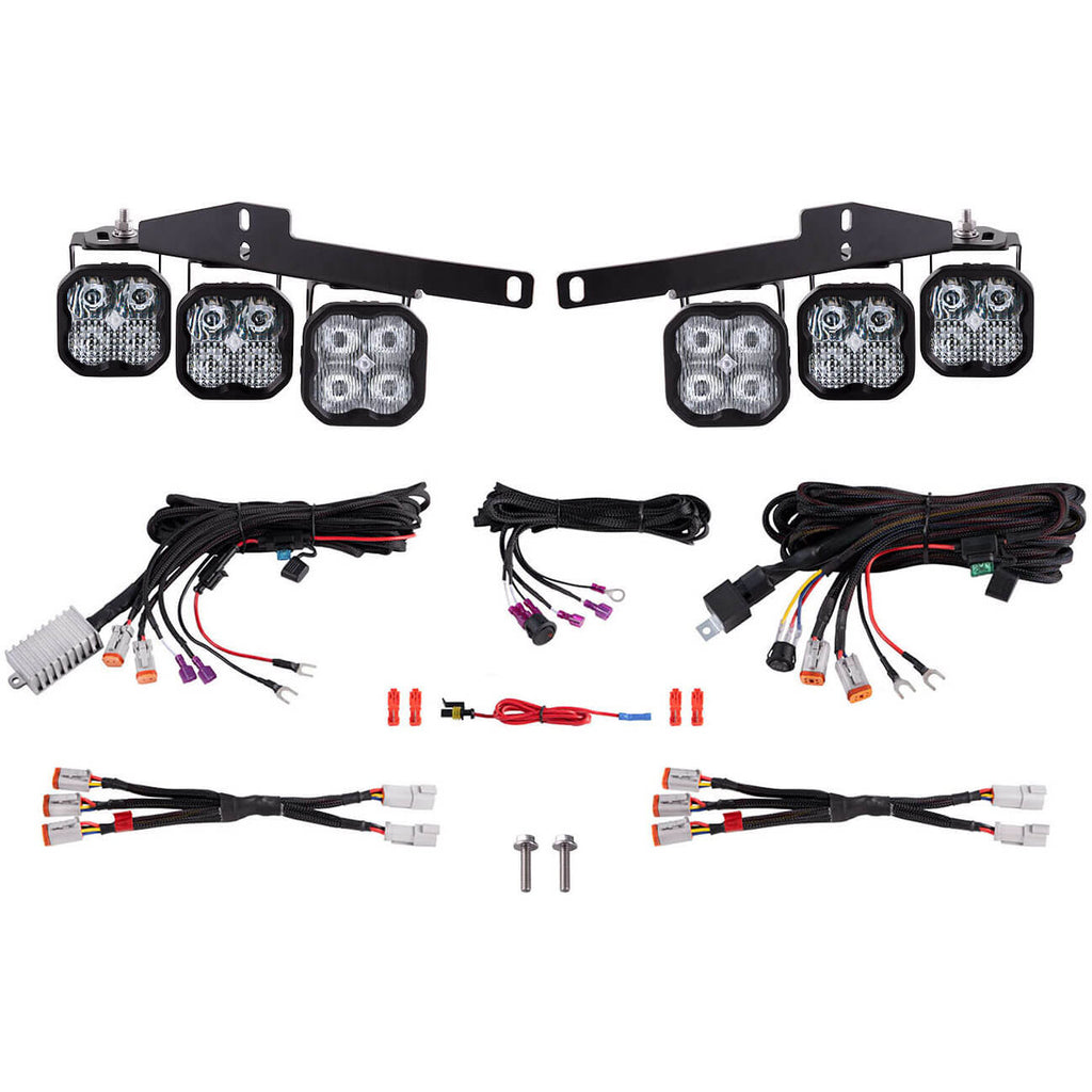 Diode Dynamics SS3 Max LED Fog Light Kit (SAE Fog, White), 2017-2020 F-150 Raptor