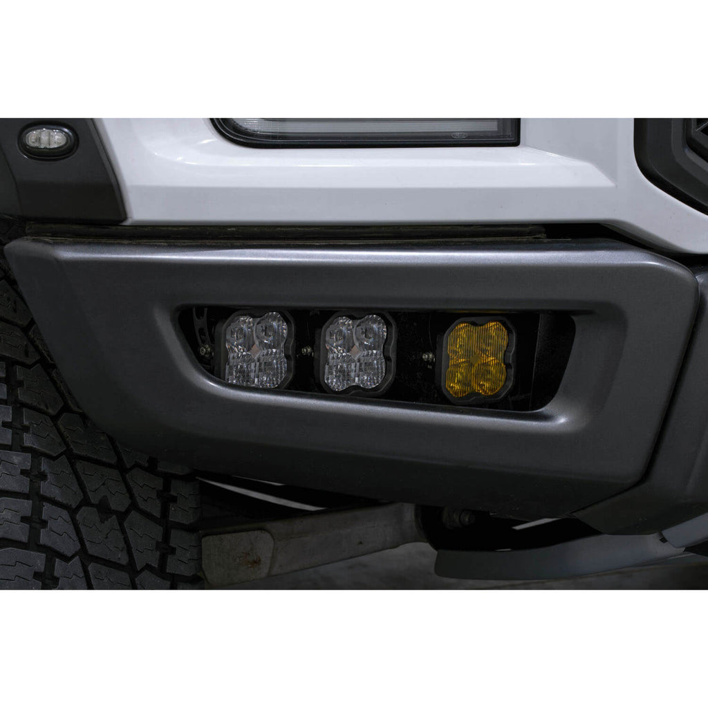 Diode Dynamics SS3 Max LED Fog Light Kit (SAE Fog, Yellow), 2017-2020 F-150 Raptor - Angle 2