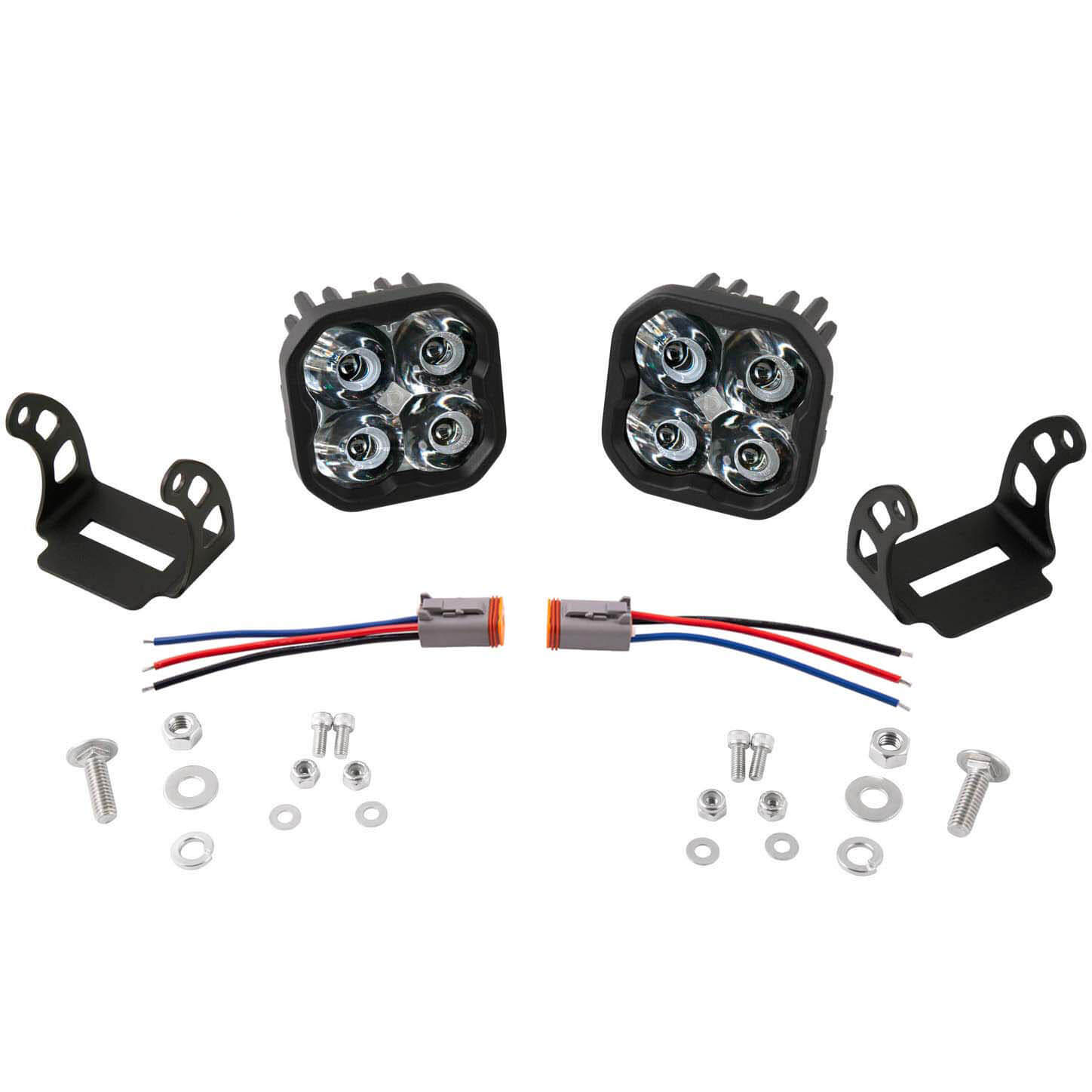Diode Dynamics SS3 Max RBL LED Pods (White, Flood, Pair/2)