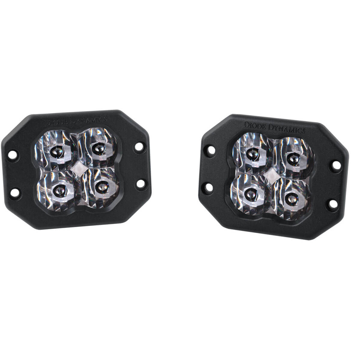 Diode Dynamics SS3 Pro ABL Flush LED Pods (White, SAE Driving, Pair/2)