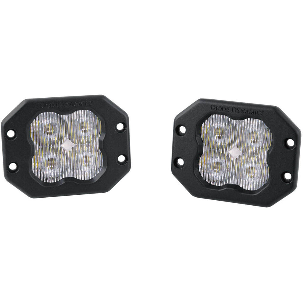 Diode Dynamics SS3 Pro ABL Flush LED Pods (White, SAE Fog, Pair/2)