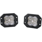 Diode Dynamics SS3 Pro ABL Flush LED Pods (White, SAE Fog, Pair/2)