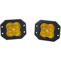 Diode Dynamics SS3 Pro ABL Flush LED Pods (Yellow, SAE Fog, Pair/2)