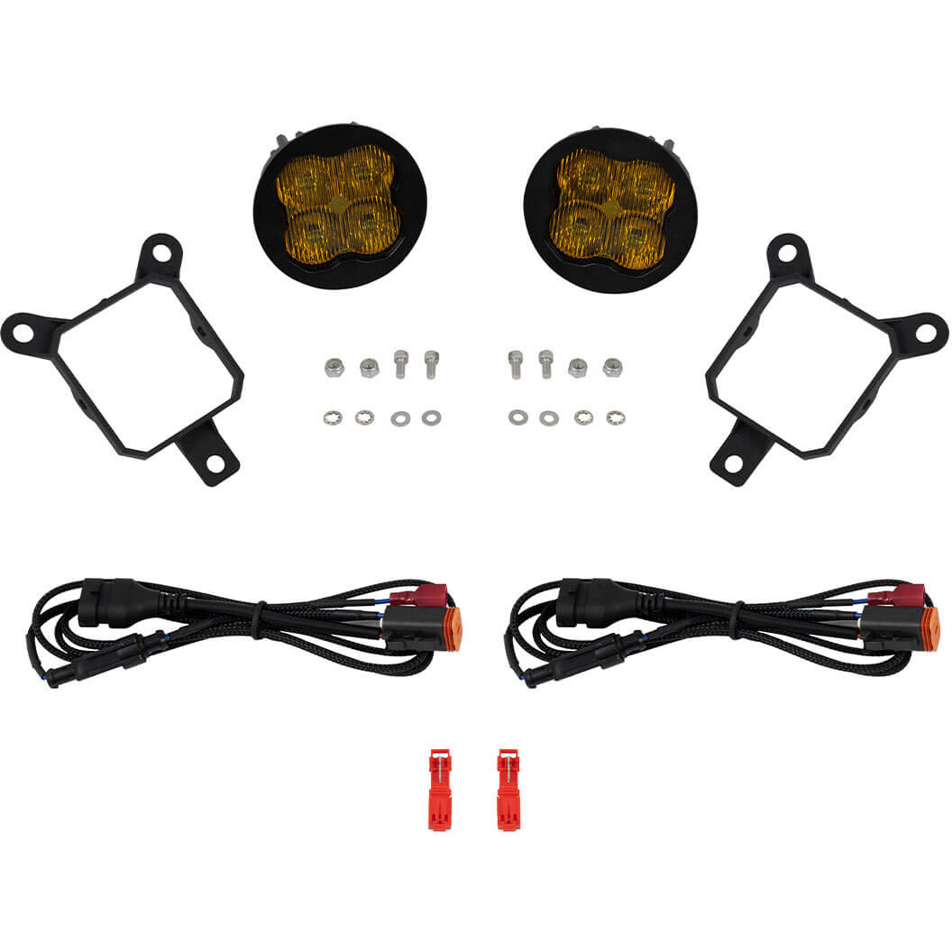 Diode Dynamics SS3 Pro LED Fog Light Kit (SAE Fog, Yellow, Pair/2), 2024+ Crosstrek Wilderness
