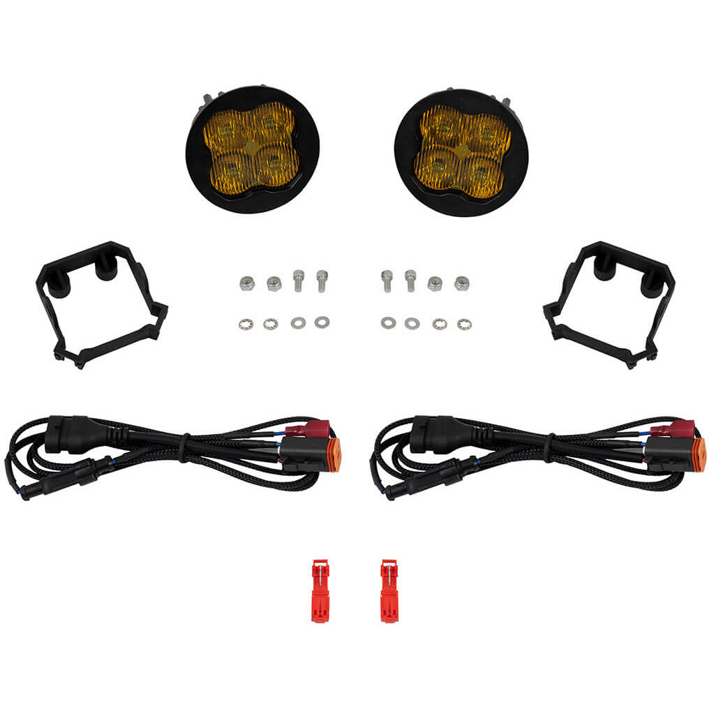 Diode Dynamics SS3 Pro LED Fog Light Kit (SAE Fog, Yellow, Pair/2), 2009-2013 Forester