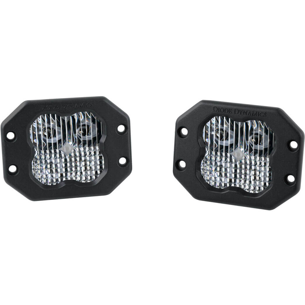 Diode Dynamics SS3 Sport ABL Flush LED Pods (White, Combo, Pair/2)