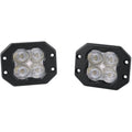 Diode Dynamics SS3 Sport ABL Flush LED Pods (White, SAE Fog, Pair/2)