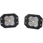 Diode Dynamics SS3 Sport ABL Flush LED Pods (White, SAE Fog, Pair/2)