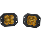 Diode Dynamics SS3 Sport ABL Flush LED Pods (Yellow, Flood, Pair/2)